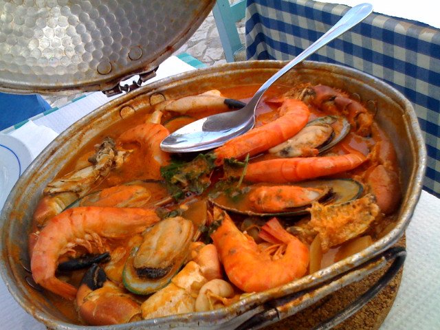 La cataplana, típica comida del Algarve