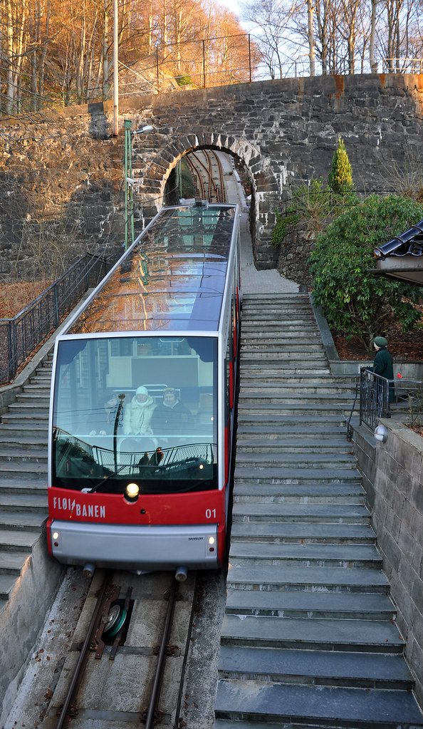 Bergen: El funicular de Fløibanen