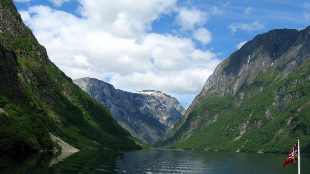 Fiordo de Nærøyfjord en Noruega