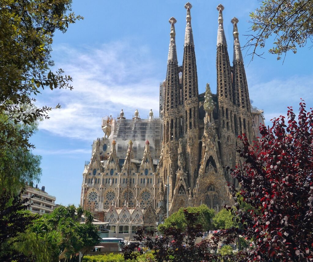 La sagrada familia de Gaudí en Barcelona.