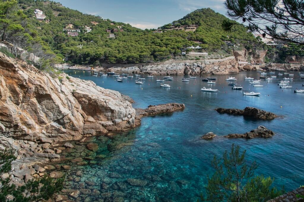 Vista de la costa brava.