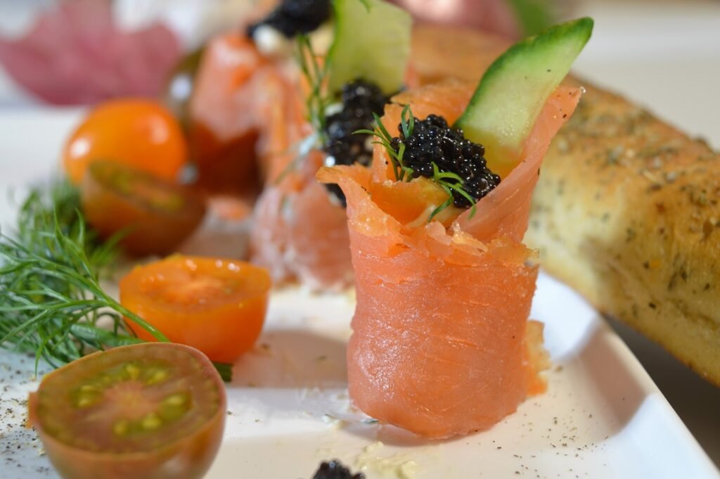 Salmón ahumado, típico de Noruega