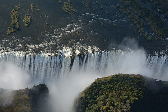Las cataratas Victoria en África
