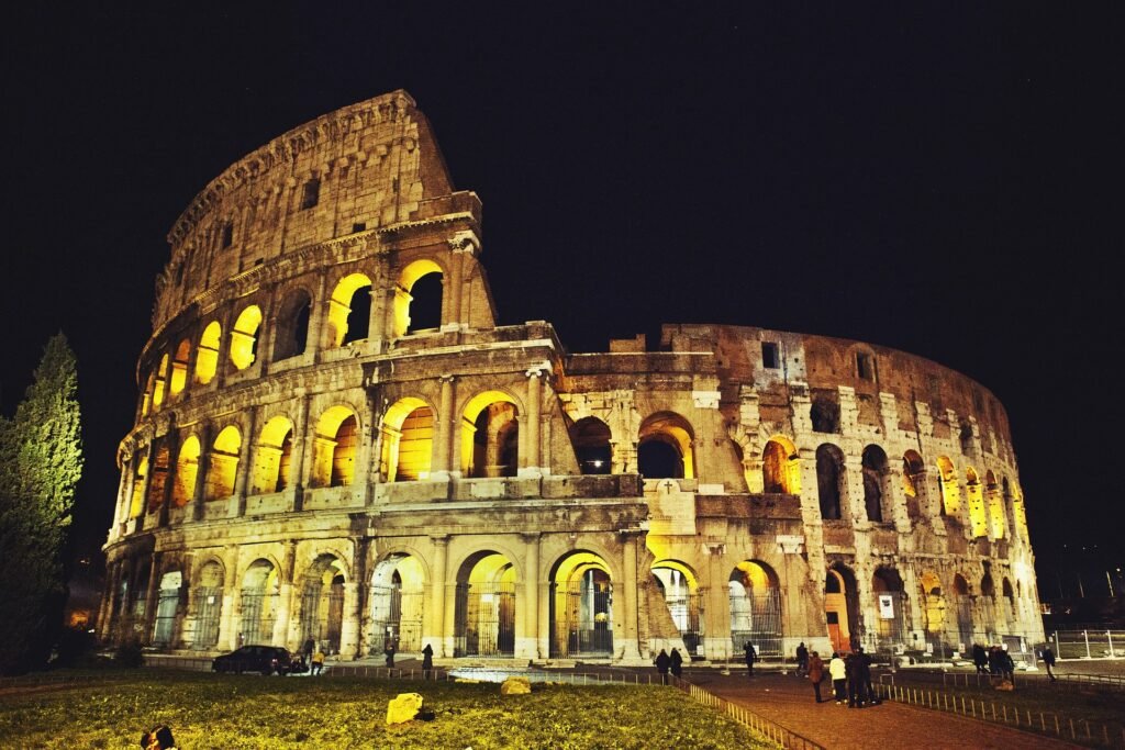 El coliseo romano en Roma