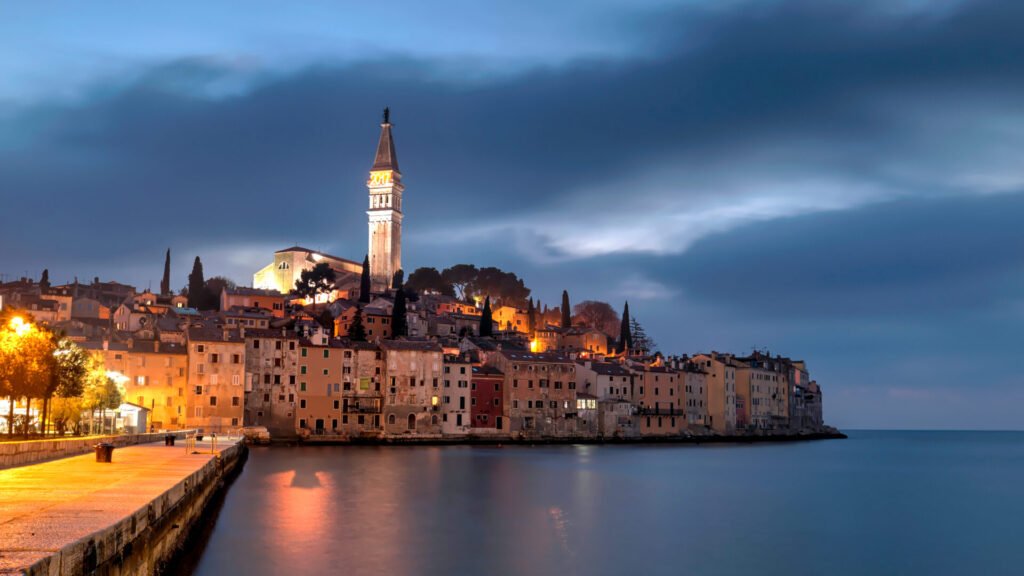 La ciudad de Rovinj en Croacia