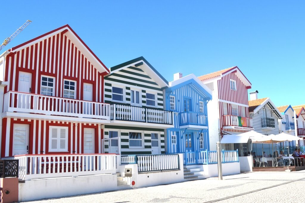 Playa de Costa Nova en Aveiro