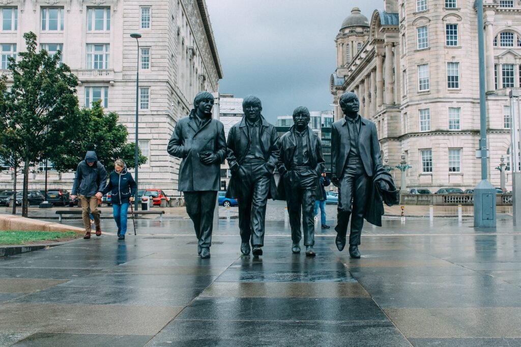 Liverpool, estatua de los Beatles