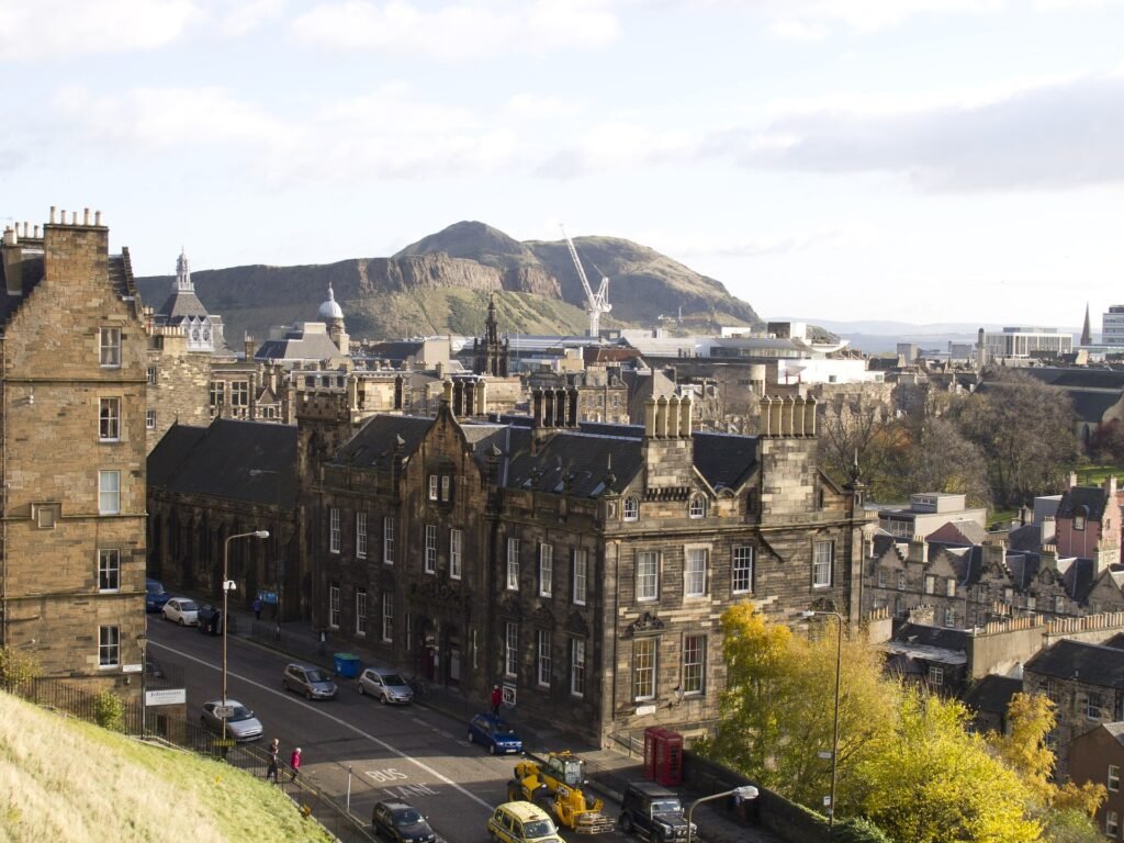 La ciudad de Edimburgo en Escocia