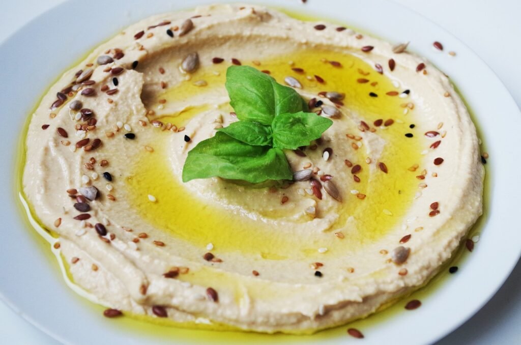 hummus con aceite