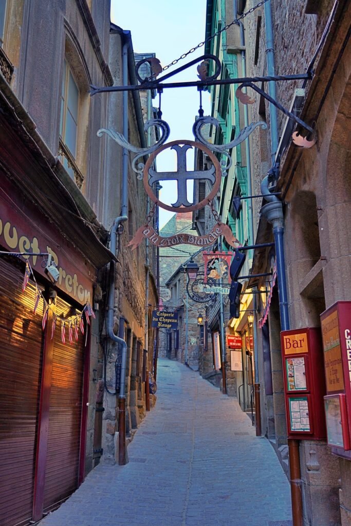 Las calles del Mont Saint Michel