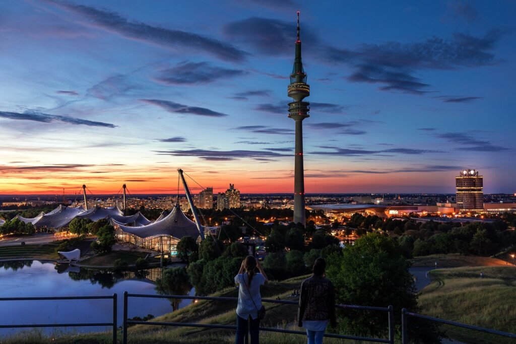 Vista de la ciudad de Munich, Alemania