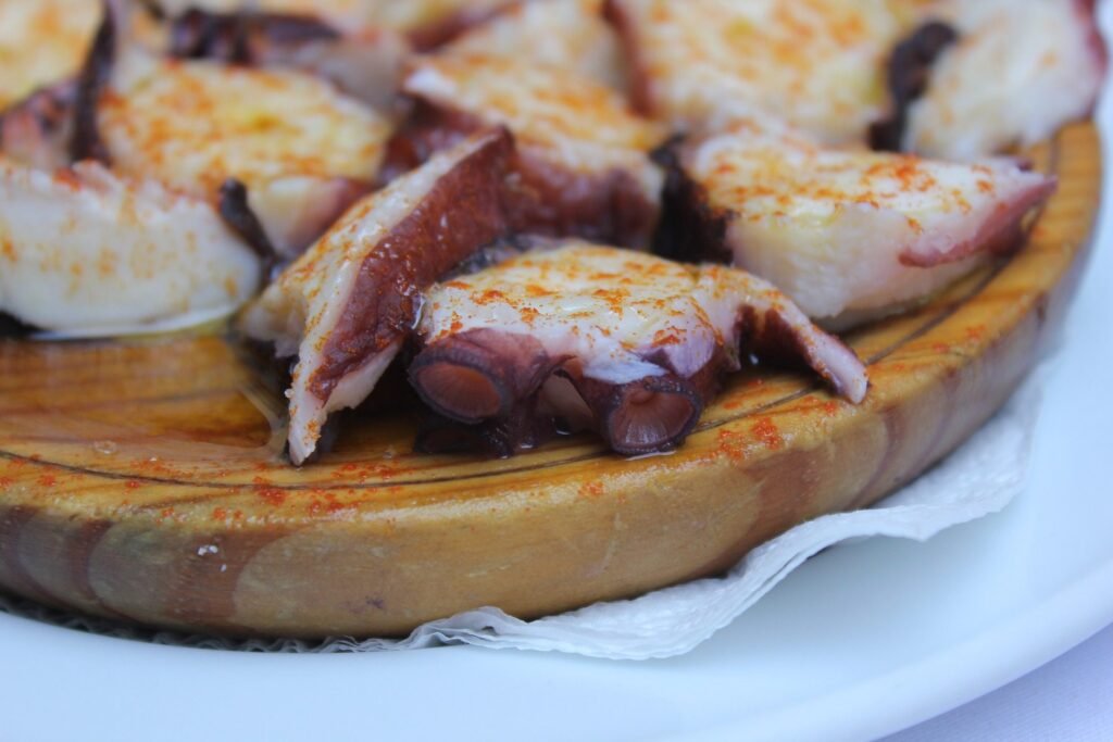Una tapa de pulpo a la gallega